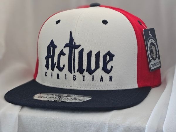 Red, White & Blue "Active Christian" hat (original design)