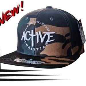 Camo "Active Christian" hat (logo design)