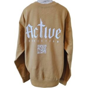 Active Christian (khaki crew neck sweater)