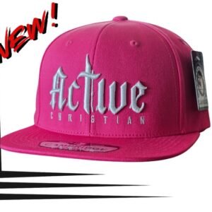 Dark Pink "Active Christian" hat (original design)