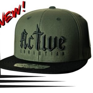 Military Green "Active Christian" hat (logo design)